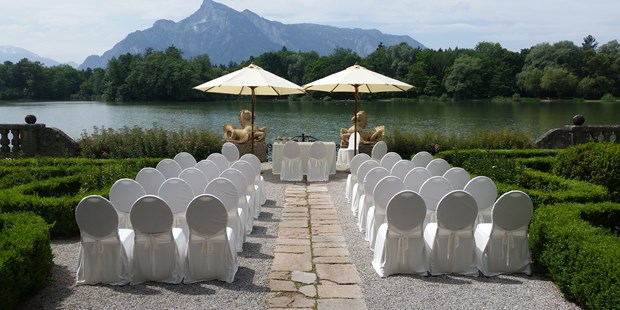 Destination-Wedding - Salzburg - Standesamtliche Trauung am Weiher - Hotel Schloss Leopoldskron