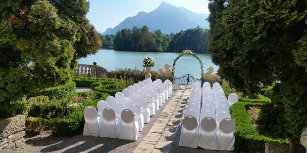 Destination-Wedding - Salzburg - Standesamtliche Trauung am Weiher - Hotel Schloss Leopoldskron