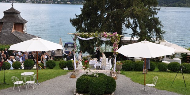 Destination-Wedding - Österreich - Katholische Trauungsmesse im Garten der Villa Miralago - Hotel SCHLOSSVILLA MIRALAGO - die wundervolle, einzigartige Location direkt am Wörthersee - 